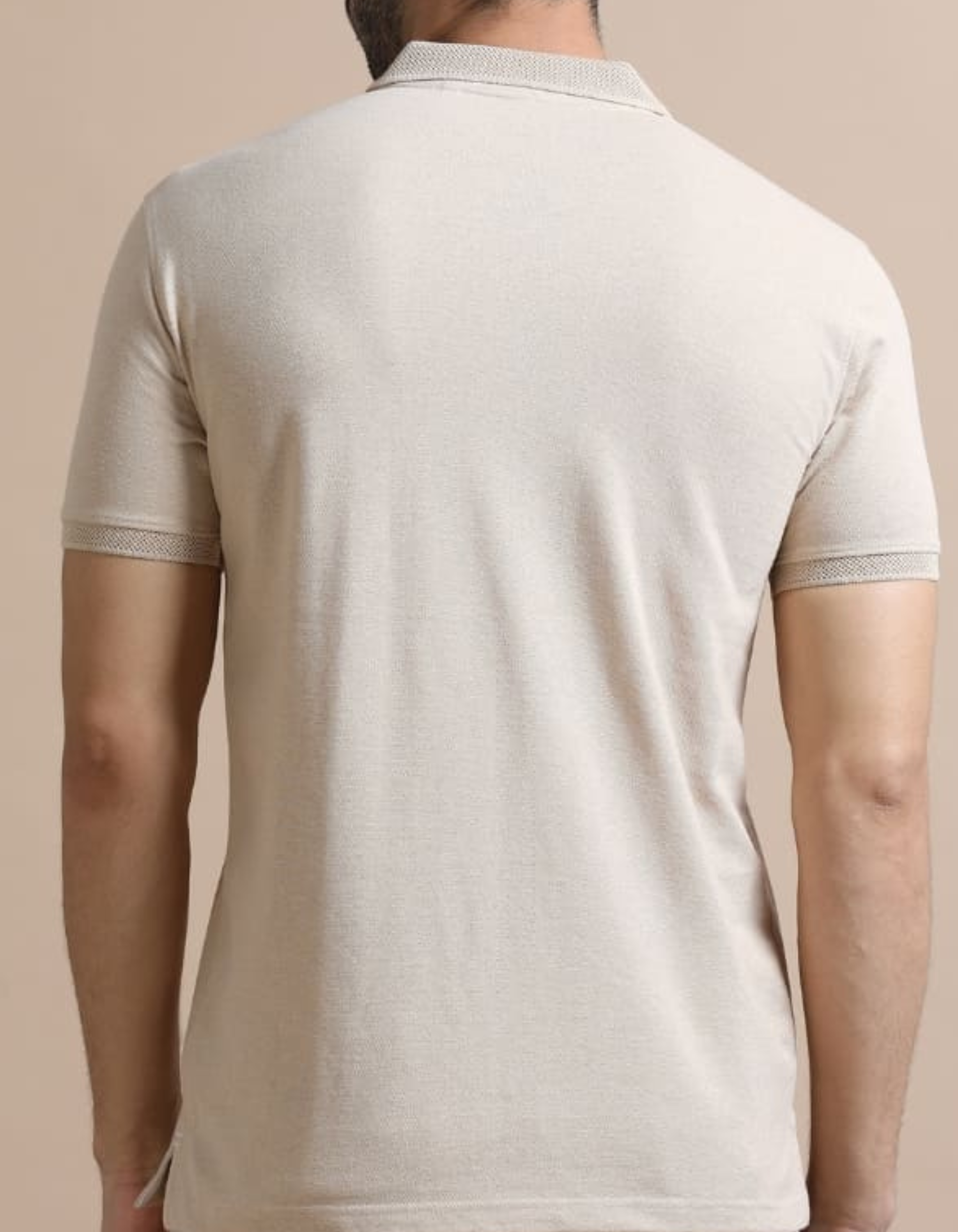 Jacquard Polo Sand Beige