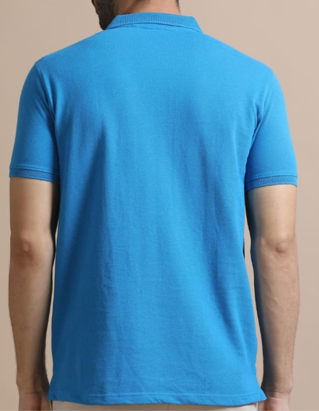 Jacquard Polo Aqua Blue