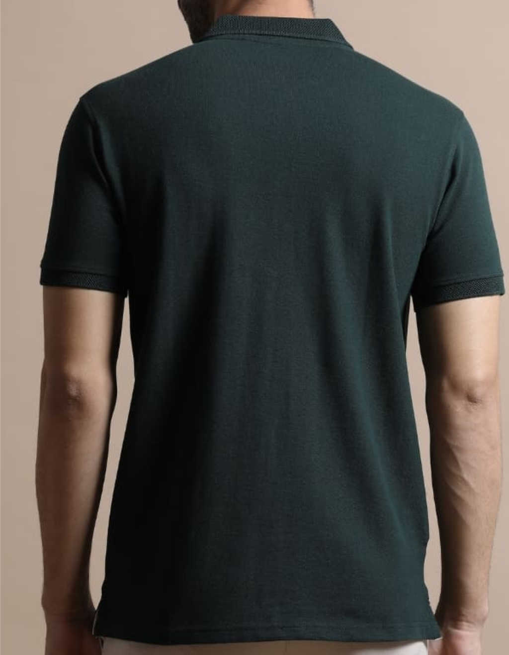 Jacquard Polo Forest Green